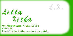 lilla kitka business card